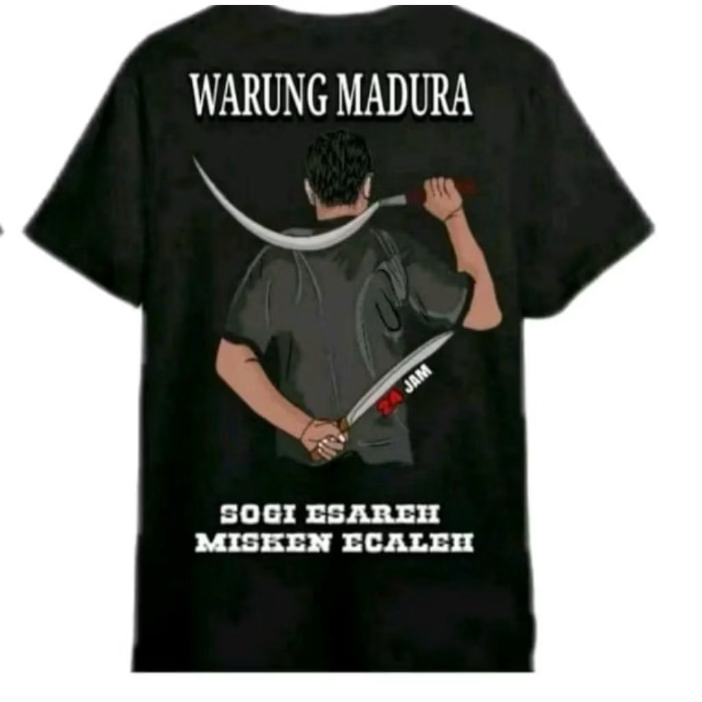 KAOS-TSHIRT KATA KATA WARUNG MADURA