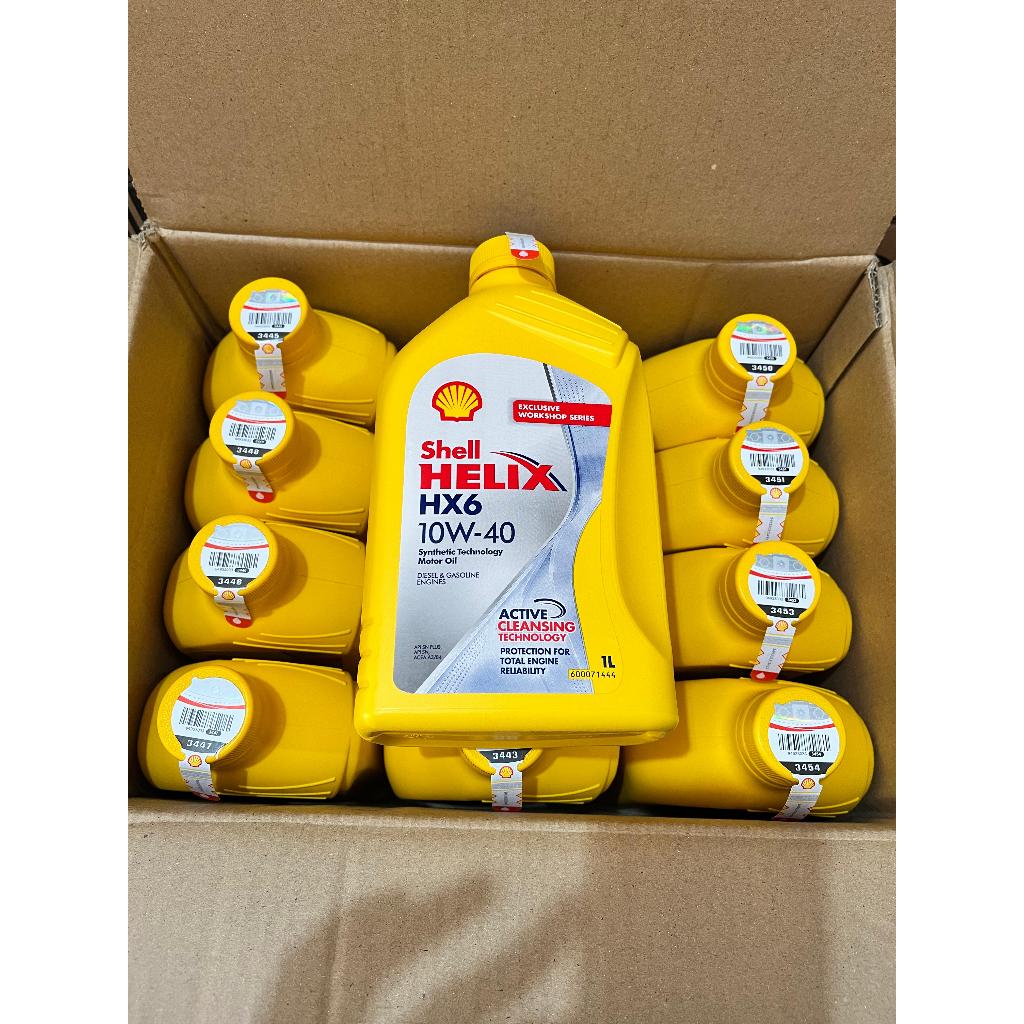 (1 DUS) Oli Mesin Shell Helix HX6 1 Liter Perlindungan Optimal