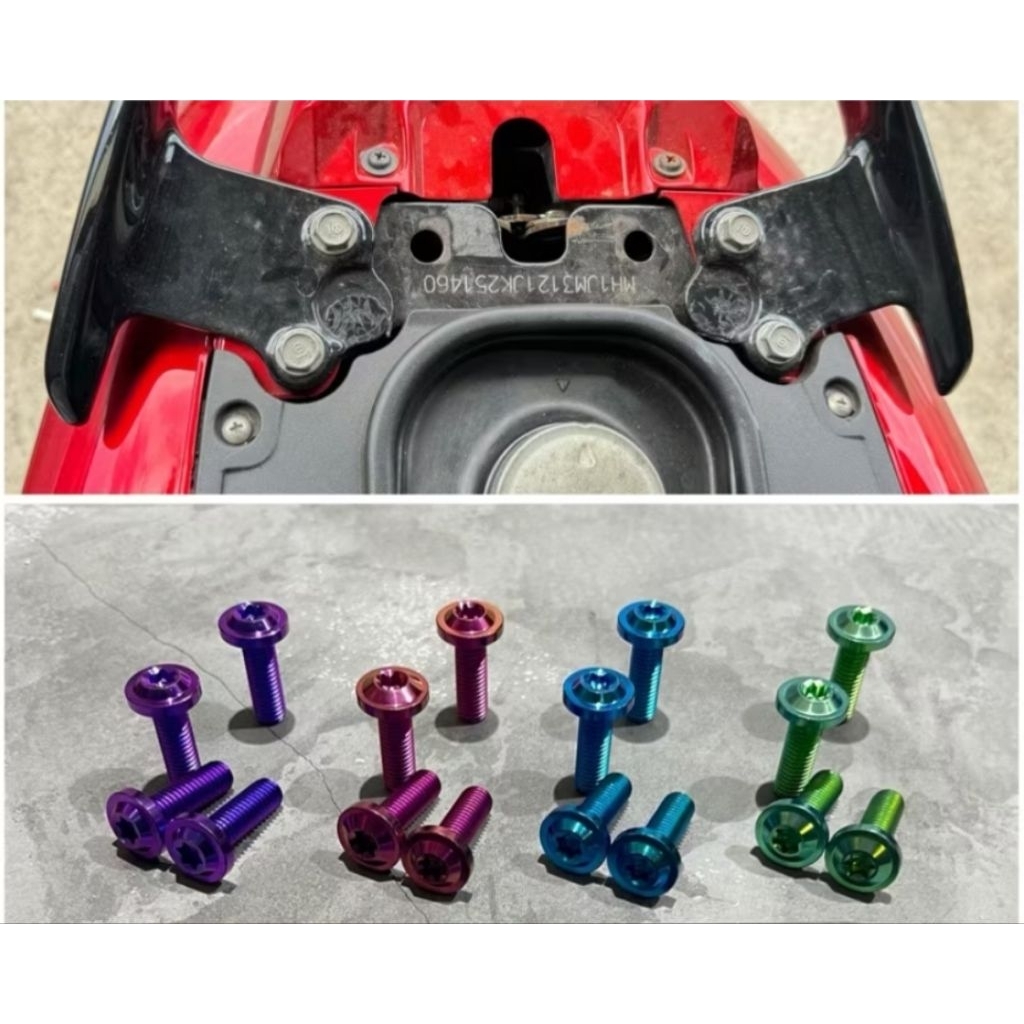 Baut Titanium Behel Beat Scopy 4 PCS Titanium GR5