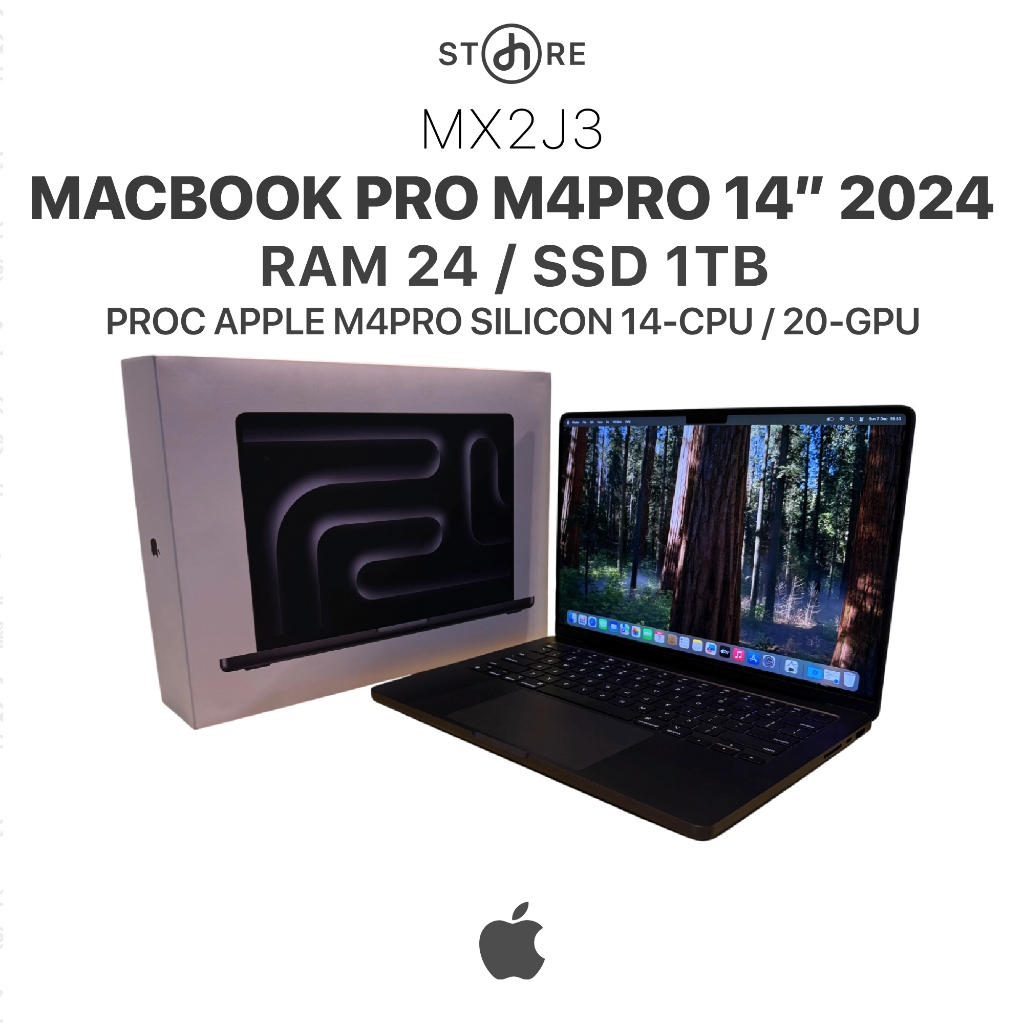 Second , Macbook Pro M4Pro 2024 14" , 24/1TB , Space Black , MX2J3