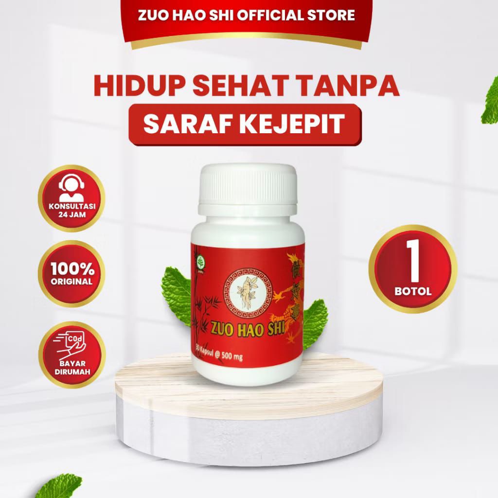 Zuo Hao Shi - Obat Cina Herbal Saraf Kejepit - 1 Pcs Nyeri Sendi Asam Urat Kolesterol Solusi Mengoba