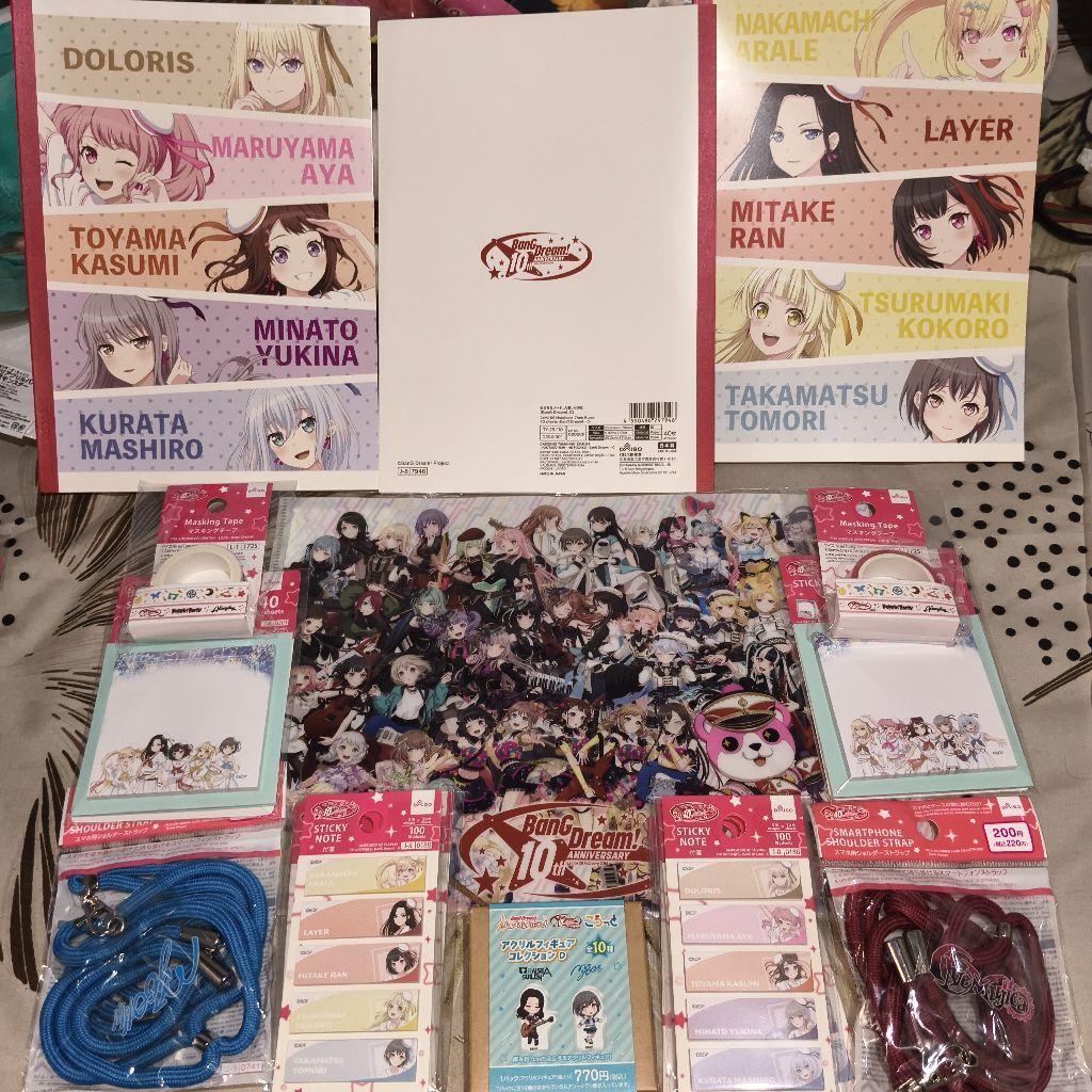Official 10th anniversary merchandise anime band BanG Dream bandori garupa