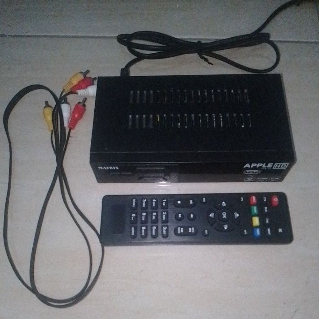 MATRIX STB SET TOP BOX TV DIGITAL APPLE MERAH second mulus