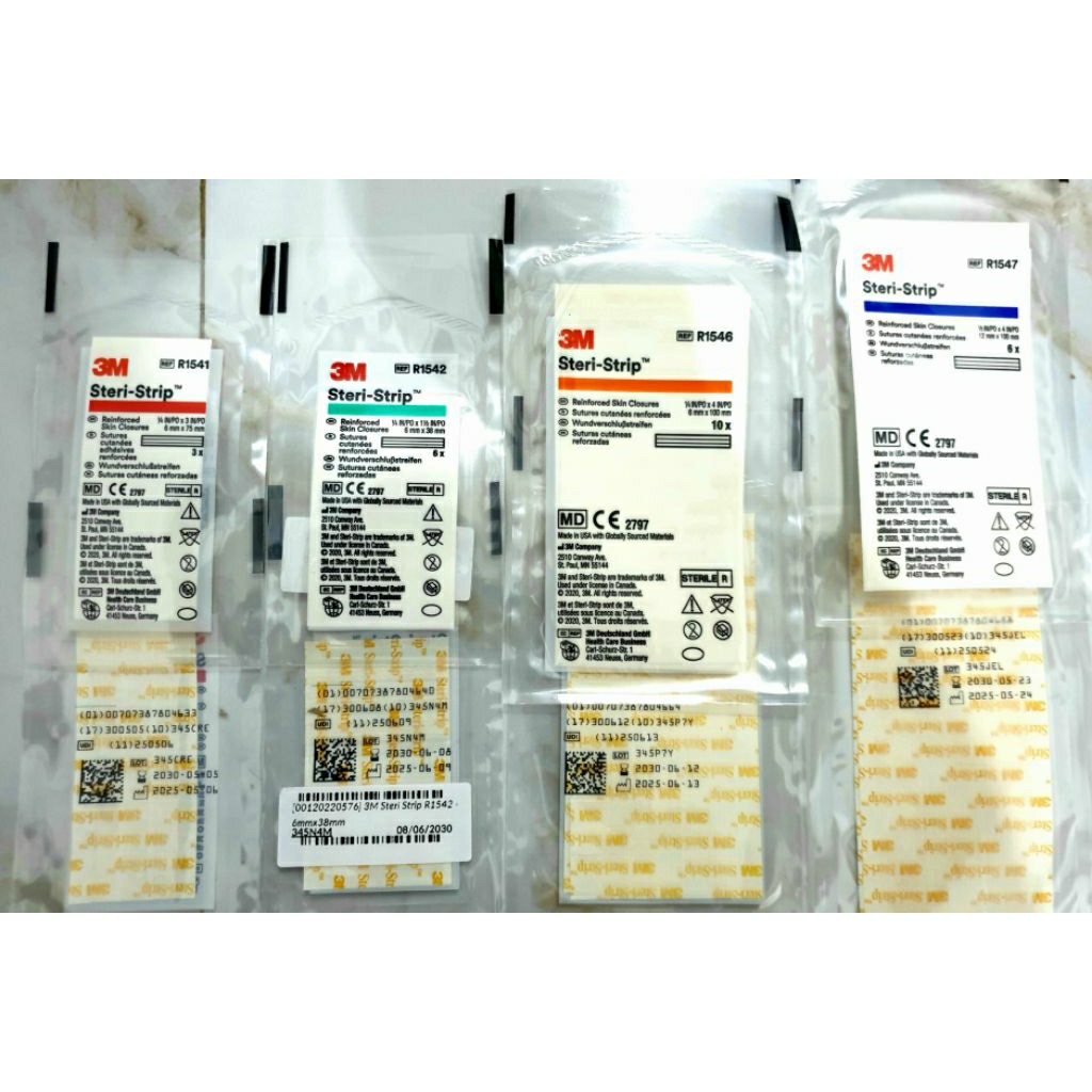 Steri Strip 3M R1541, R1542, R1546, R1547 Plester tutup luka tanpa jahitan