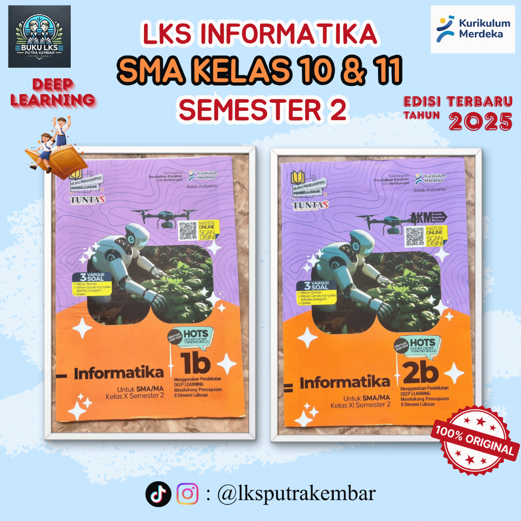 LKS INFORMATIKA KELAS 10 DAN 11 SMA/MA/SMK/MAK SEMESTER 2 KURIKULUM MERDEKA-TUNTAS