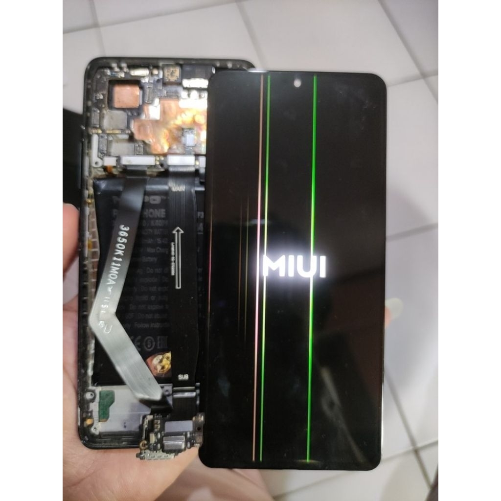 LCD POCO F3 ORIGINAL MINUS GARIS