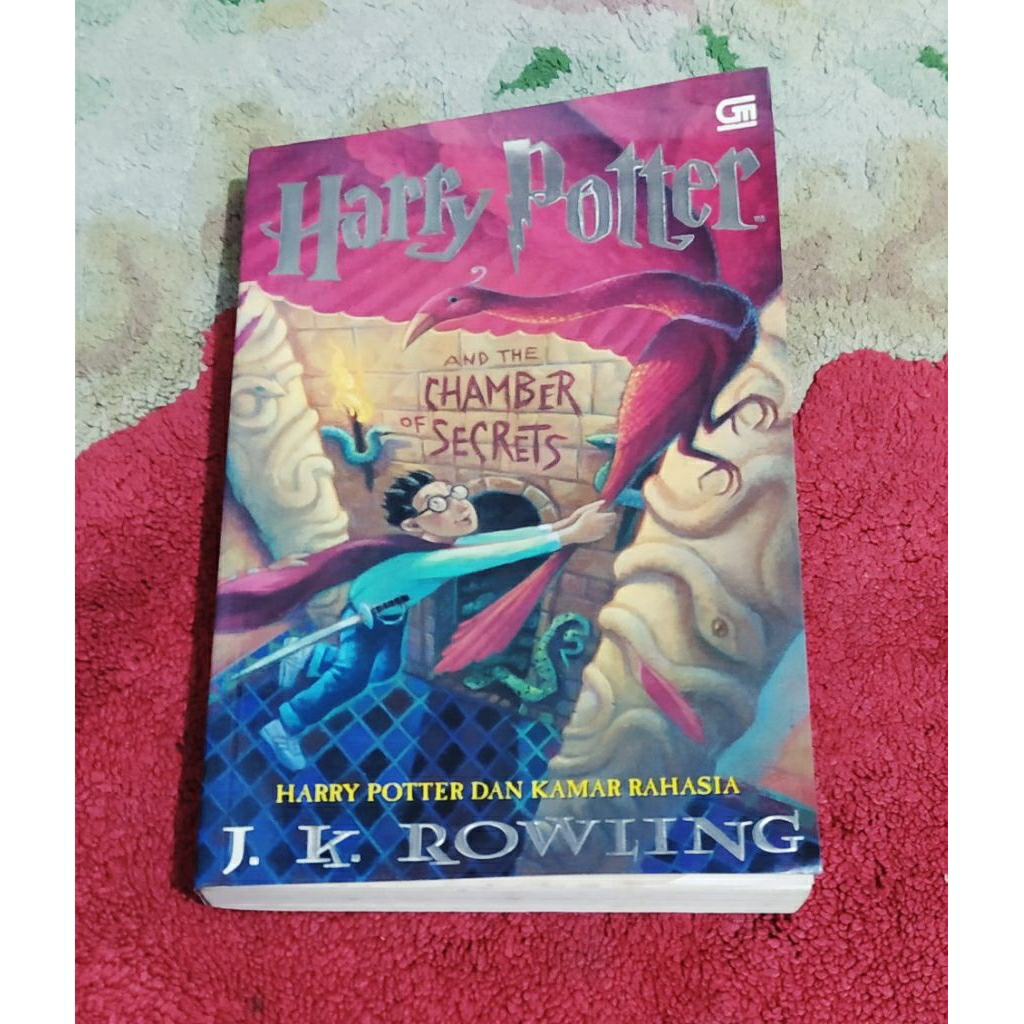 Novel Harry Potter ke2 "And The Chamber of Secrets" 100%ORI preloved kondisi bagus koleksi pribadi