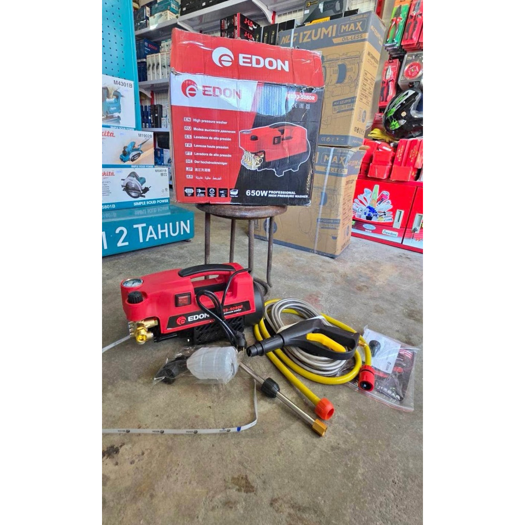 Mesin cuci motor jet cleaner Edon Bisa atur tekanan