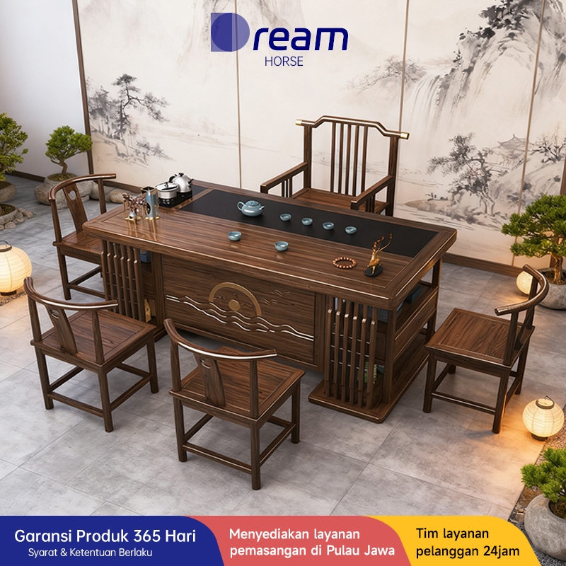 COD Meja Teh Cina/Meja Tamu/Meja Teh Kayu Solid/Meja Resepsi/Meja Pembuatan Teh/Meja Teh Modern