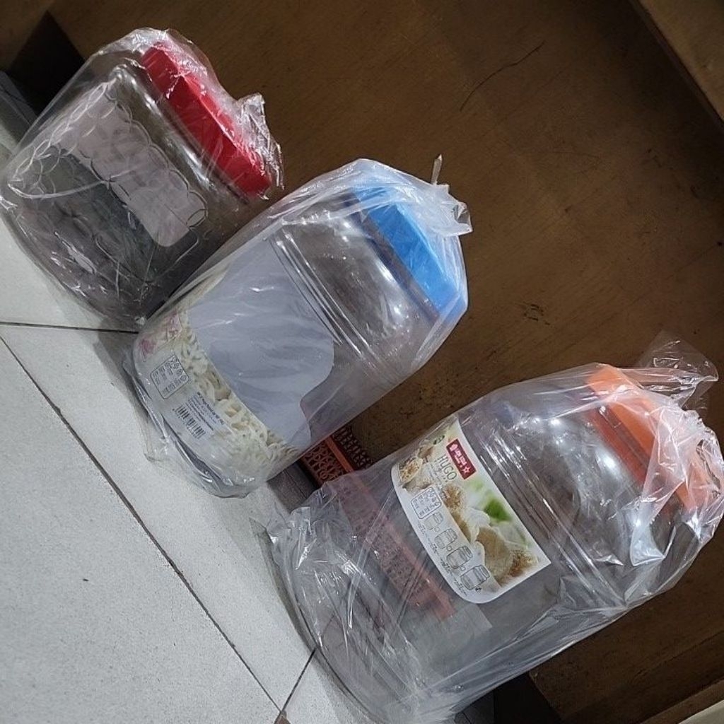 toples Hugo Lion Star 4L 6L 8L 10L 12L 15L 20L toples kerupuk plastik toples kopi bubuk toples tepun