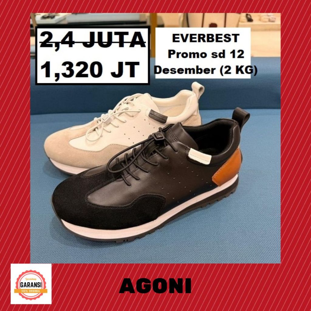 Sepatu sneakers pria Everbest AGUSTIN SALE 100% original store
