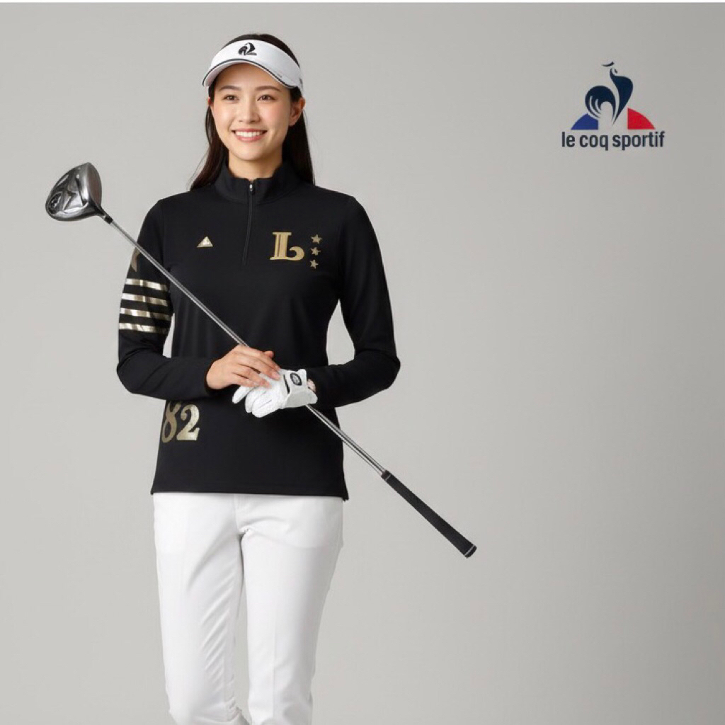 Baju Golf Wanita LE COQ SPORTIF 60x42  Black Preloved