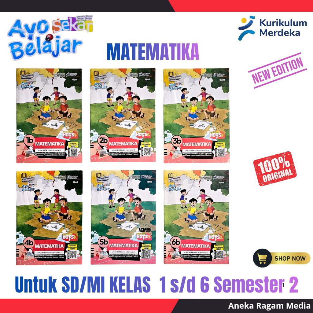 LKS Sekar Matematika Kelas1,2,3,4,5,6 SD/MI Kurikulum Merdeka Semester 2 2025/2026"AyoBelajar"