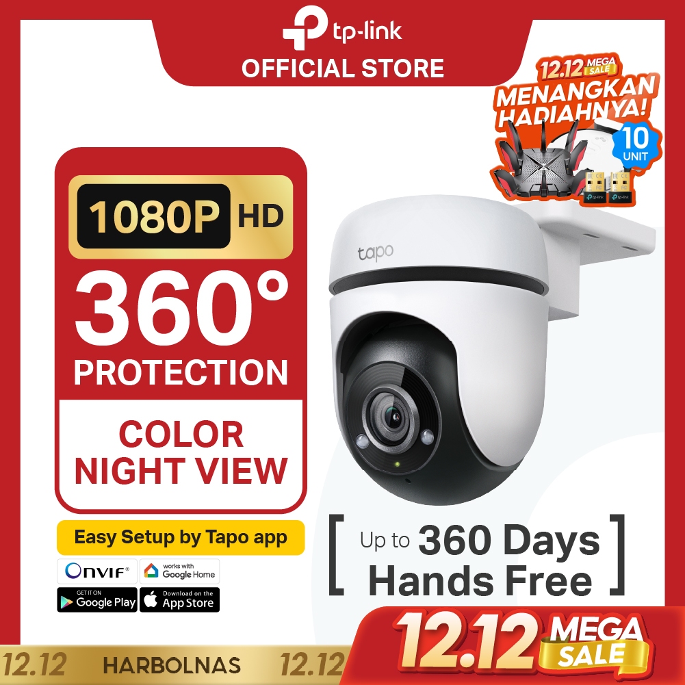 TP-Link Tapo C500 C510W C520WS | 1080P Kamera CCTV Outdoor | PTZ IP WiFi Camera | 2MP | IP65 Waterpr
