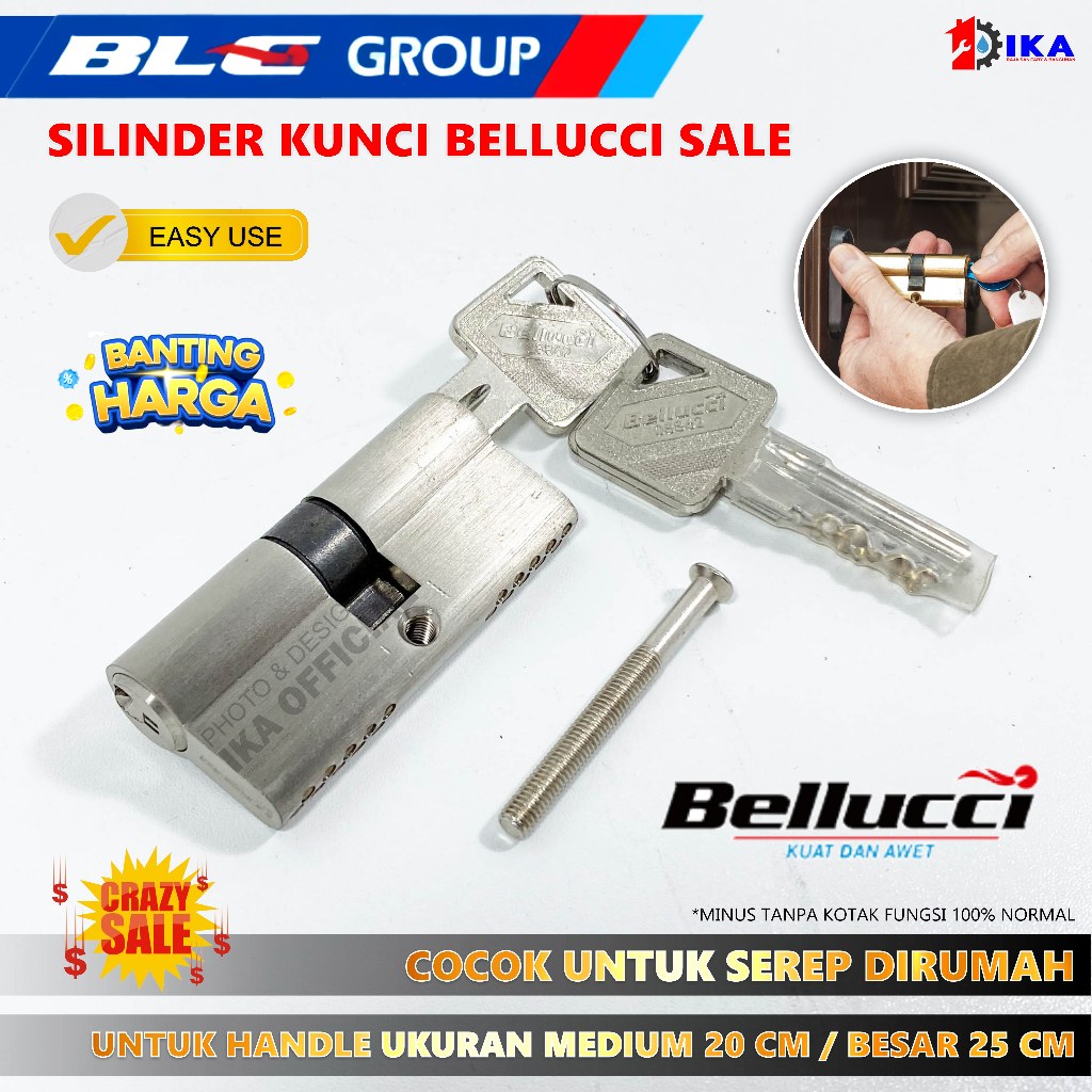SAB MURAH SALE CYLINDER ONASSIS 65MM COMP / Kunci Onassis / BELLUCCI Cylinder ONASSIS 60mm Comp / Ku