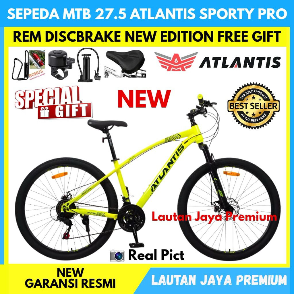 Sepeda Gunung MTB 27.5 Atlantis 735 Rem Discbrake Terbaru