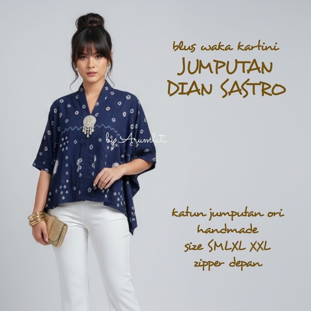 Blus Tradisional Jumputan Solo Premium Waka Kartini  Dian Sastro vol. 1