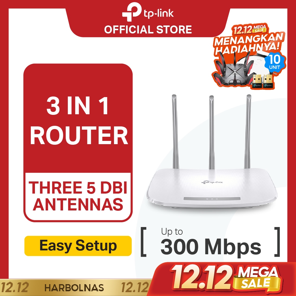 TP-Link TL-WR845N | 300Mbps WiFi Router | 4in-1 | Repeater Extender | IPTV | Access Point | WISP