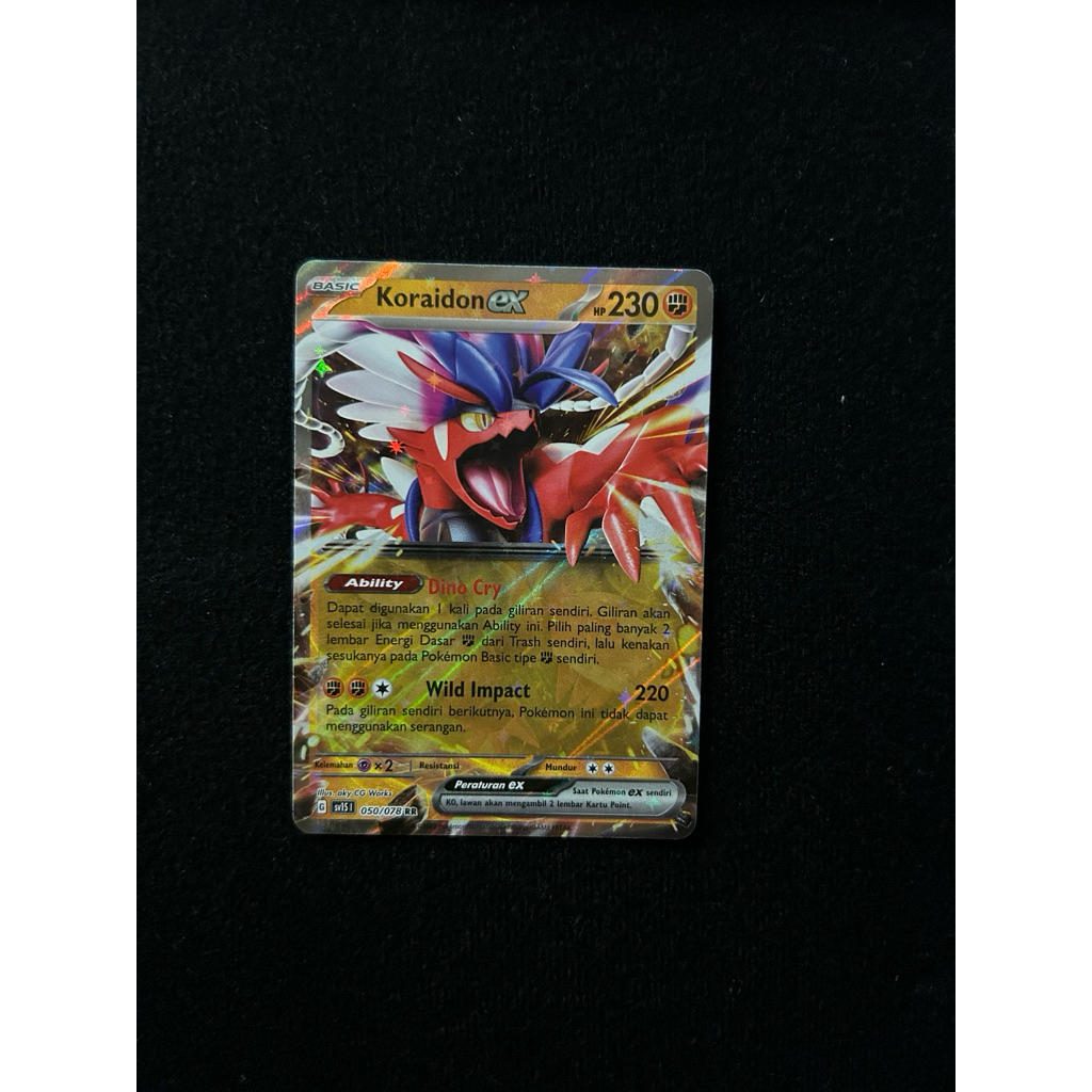 KORAIDON EX RR sv1s 050/078 POKEMON CARD TCG INDONESIA KARTU POKEMON