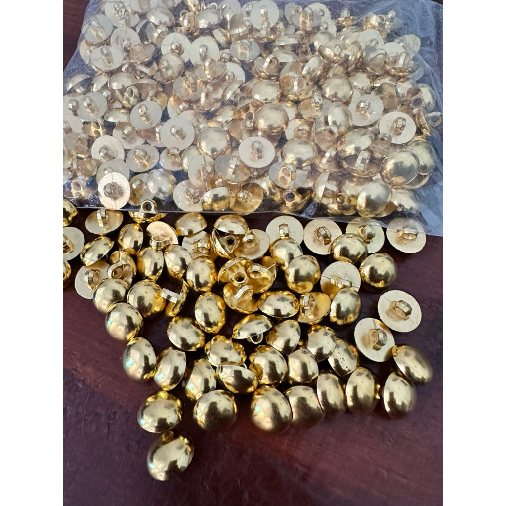 kancing jamur warna gold - kancing blazer - aksesoris - wanita