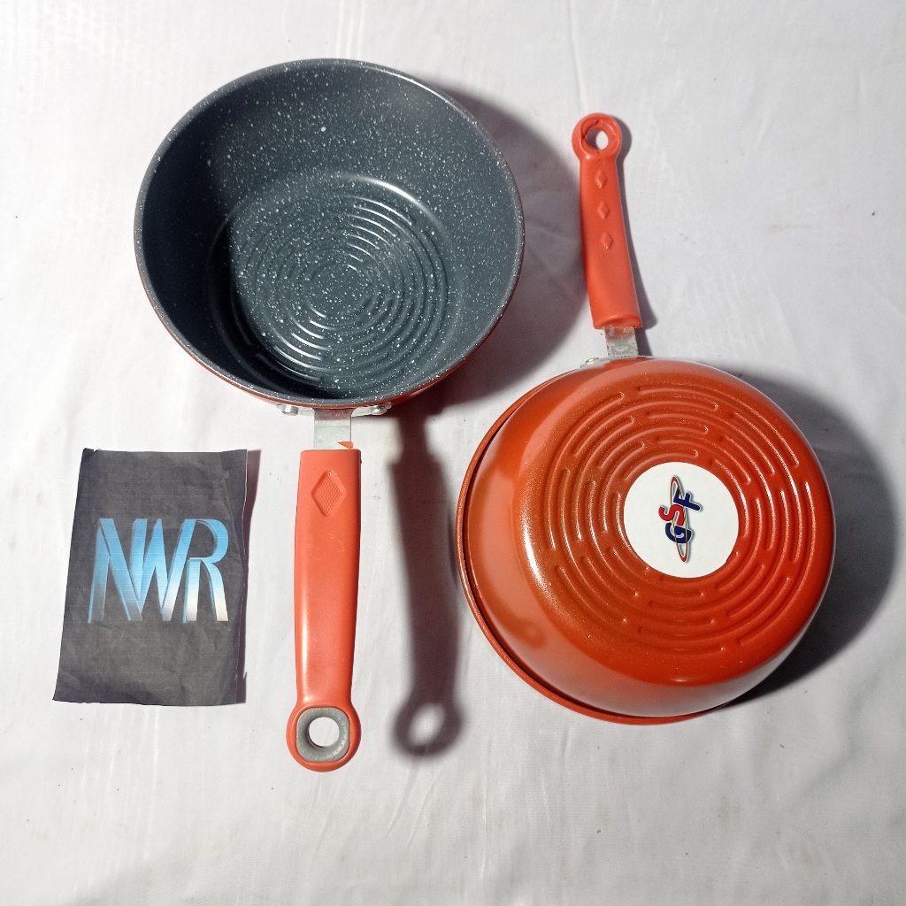 Panci Anti Lengket Masak Air Kuaht Mie Susu Rebus GSF-1805 Diameter 18 cm Gagang 17 cm Teflon 7 cm C