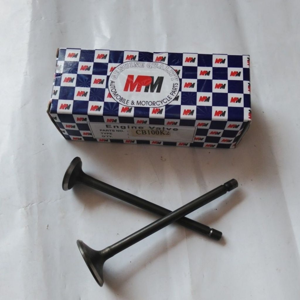 Klep Set CB 100 Set isi 2 (MPM) Valve Set In Out Ex Payung Klep Honda CB 100 GL 100