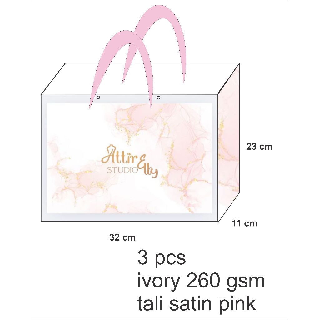 paper bag P X L X T = 35 x 10 x 25