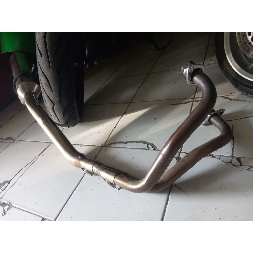 Knalpot full sistem r25 ,ninja 250Selencer KEA Racing original Leheran Project Suara bass adem.