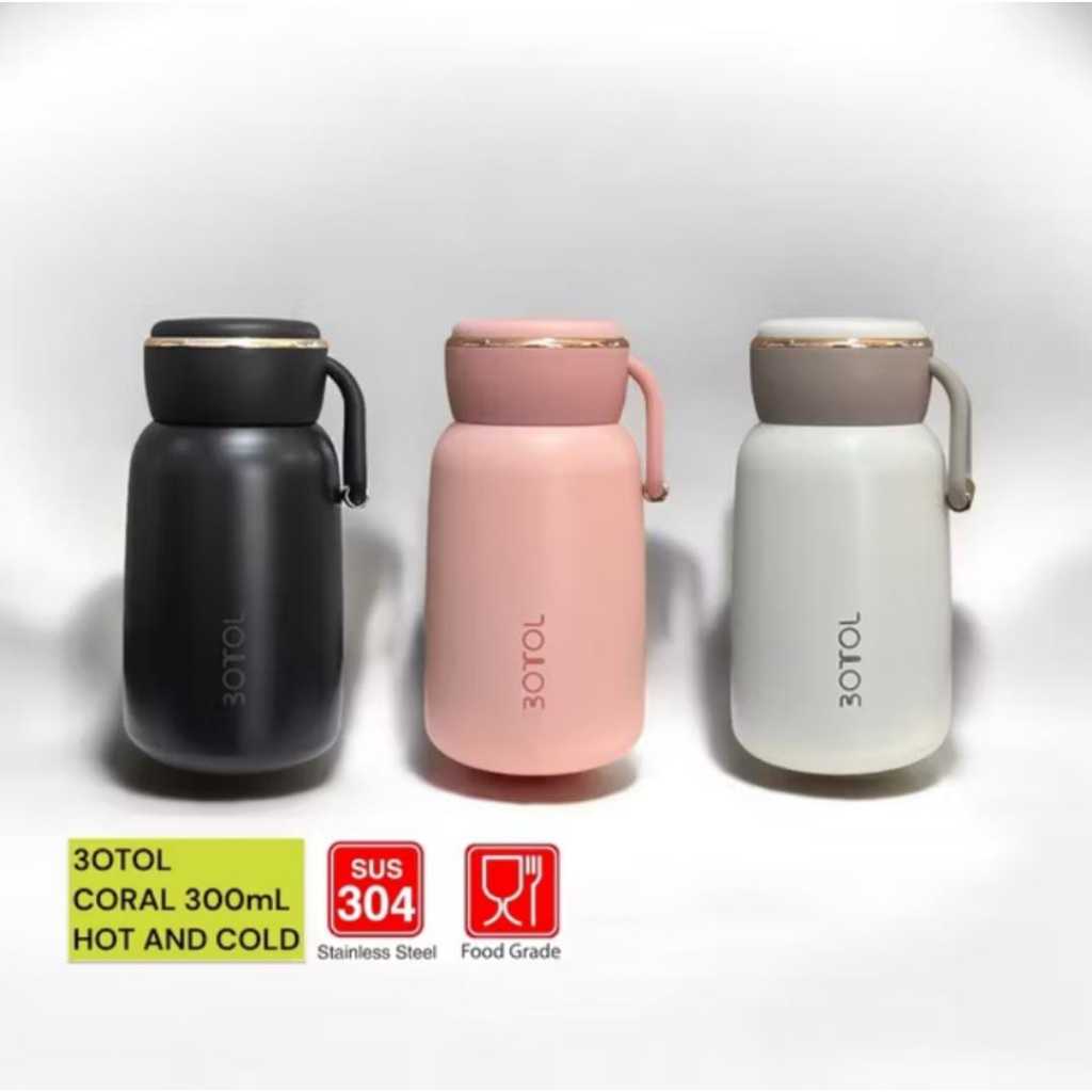 Thermos Dubblin Coral 300ML Stainless Steel SUS 304 Hot & Cool / Dubblin  Tumbler Vacuum Aestetic