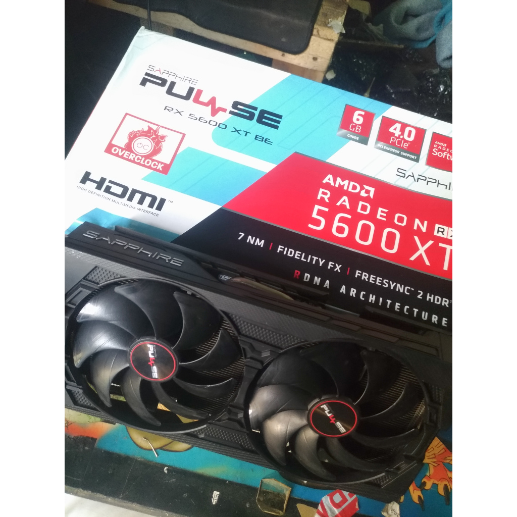VGA Sapphire PULSE RX 5600 XT BE 6GB GDDR6 192bit