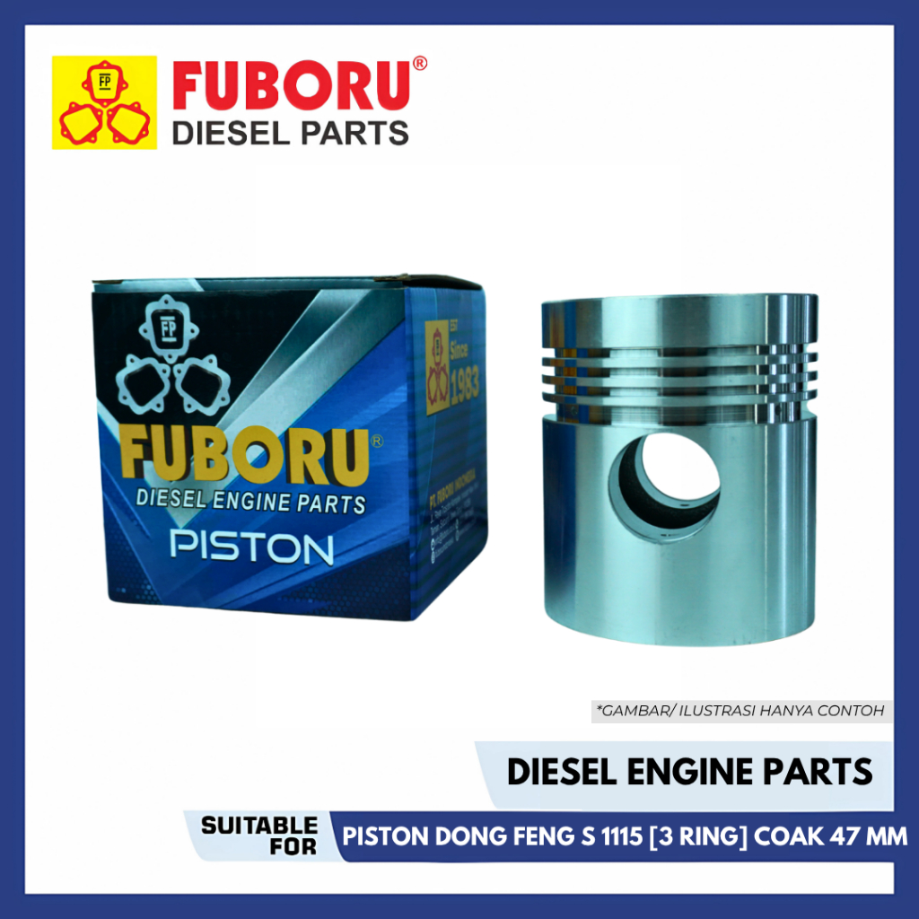 PISTON SEHER DONGFENG S1115 3 RING COAK 47 MM FUBORU