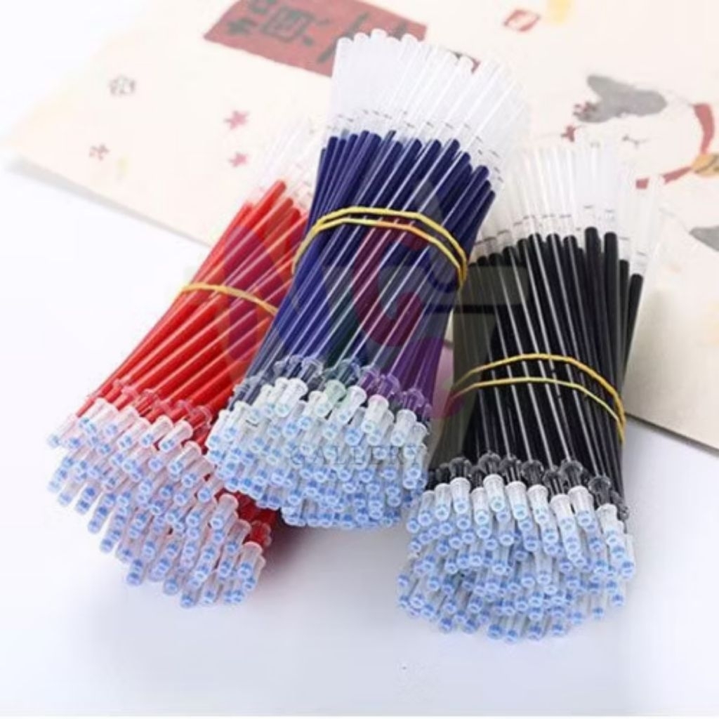 Refil Tinta Pulpen Cair Tinta Pena Cair Hitam Merah Biru Isi Ulang Pulpen Gel