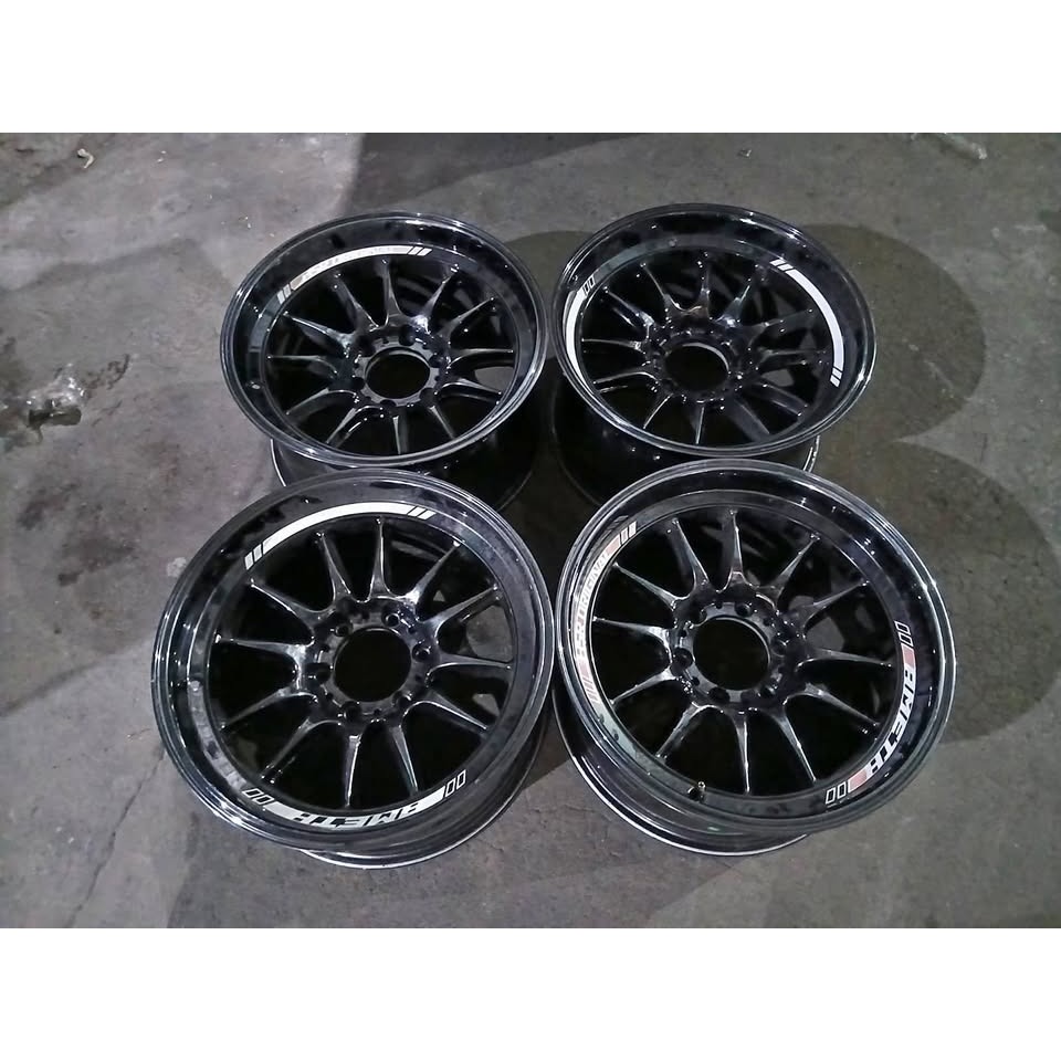 VELG SEKEN HSR AMETH R18X9 LOBANG 6X137 ET0 BLACK CROME LIKE NEW PNP TANK STRADA TRITON FORTUNER PAJ