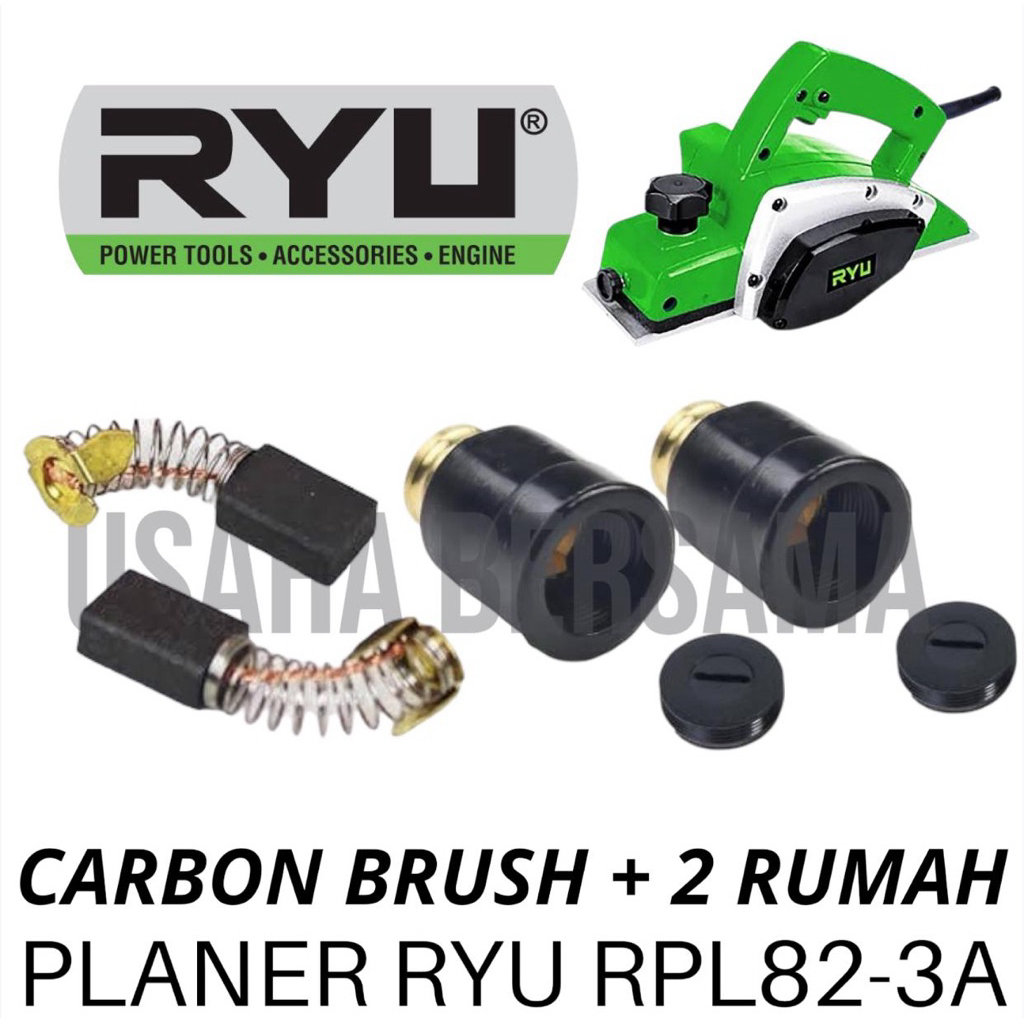 CARBON BRUSH + 2 RUMAH CARBON BRUSH RPL82-3A PLANER RYU RUMAH CB RUMAH ARANG PLANER RYU RPL82-3A RPL