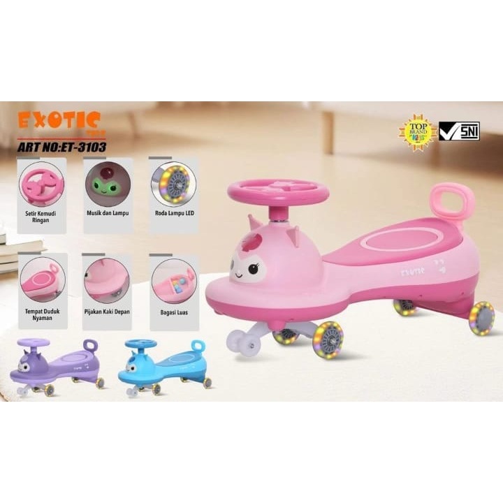 SWING CAR EXOTIC ET-3103 MUSIK DAN LAMPU