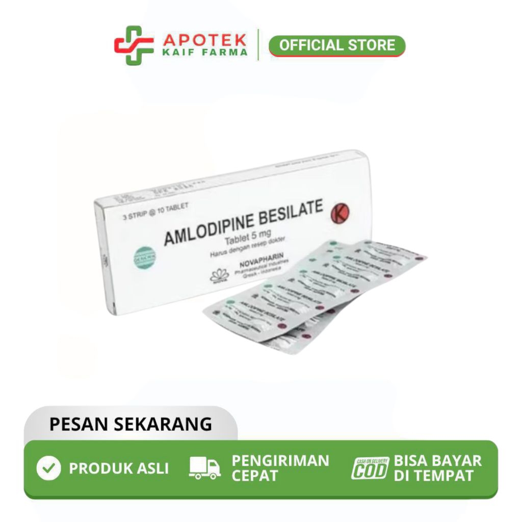 Ready Amlodipine 5mg  PABRIK SEJAHTERA LESTARI FARMA Perbox isi 3 lembar