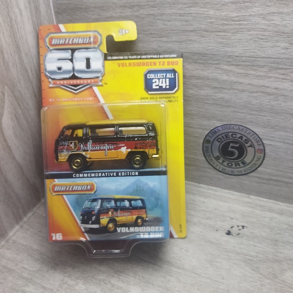 matchbox 60th anniversary commemorative edition  vw volkswagen T2 Bus