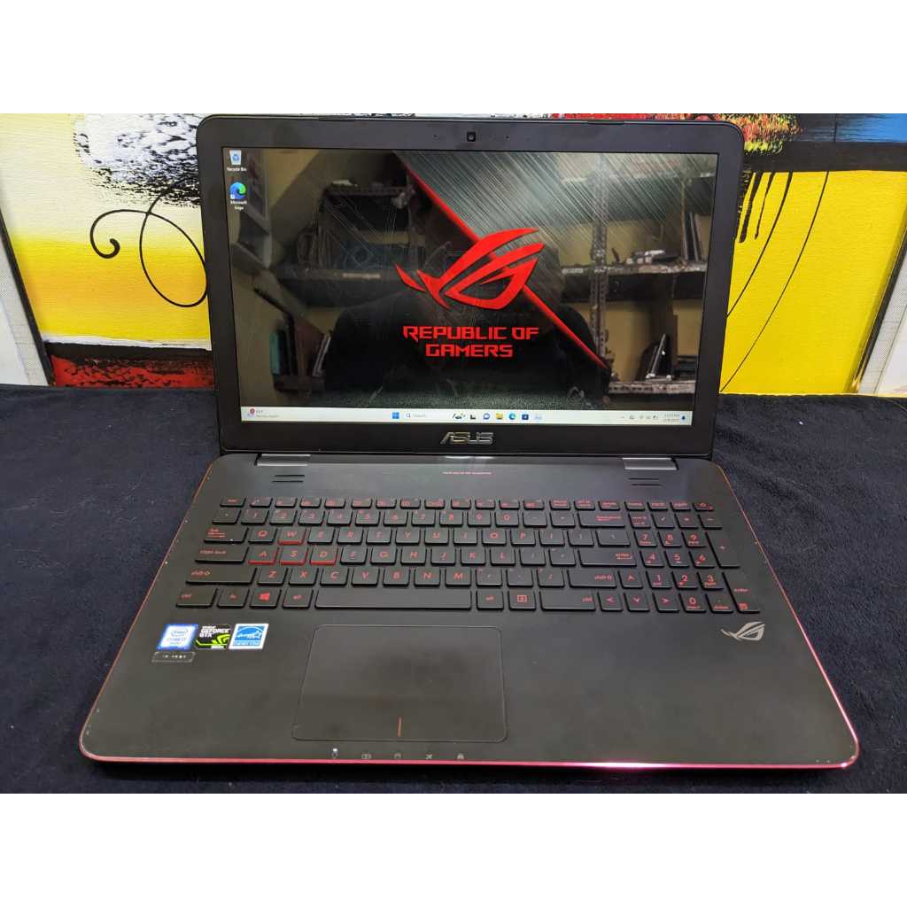 Laptop Asus ROG GL551VW Core i7 6700HQ 8/256 + HDD 1TB GTX 960M Resolusi 4K Mulus