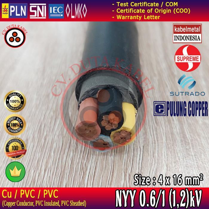 Kabel NYY 4x16 mm2 KABELMETAL (KMI)/ SUPREME/ SUTRADO / PULUNG /4 x 16 mm2/4x16mm2/4x16 mm2