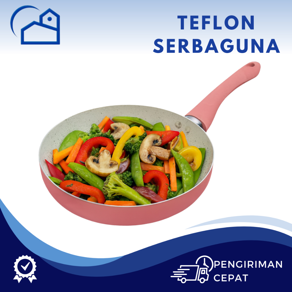 HOMESTATION - Wajan Teflon Anti Lengket Q2 Fry Pan Keramik Anti Lengket Premium Teflon Keramik