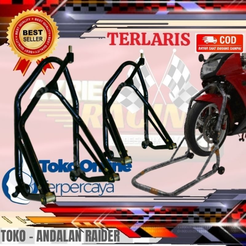 Paddock Haedlift pedok depan standar motor Sport