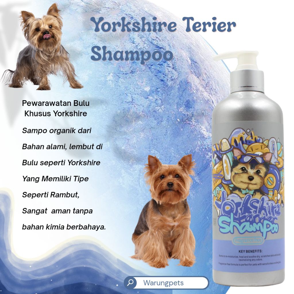 Orgo Yorkshire Terier Dog Shampoo - Shampo Mandi Anjing Yorkshire