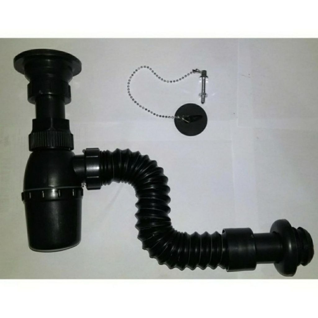 Sifon Pembuangan Wastafel Plastik Fleksibel