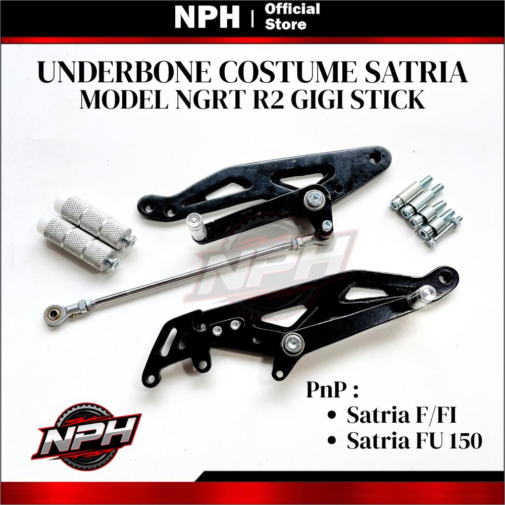 Underbone Satria Fu Karbu & Injeksi Custom Ub Ngrt R2  Gigi Stick Anti Karat Tahan Goresan Premium F