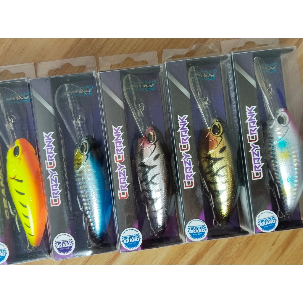 Umpan Pancing Lure Minnow Sotelo Crazy Crank 8,0 Cm - 22 Gram Floating