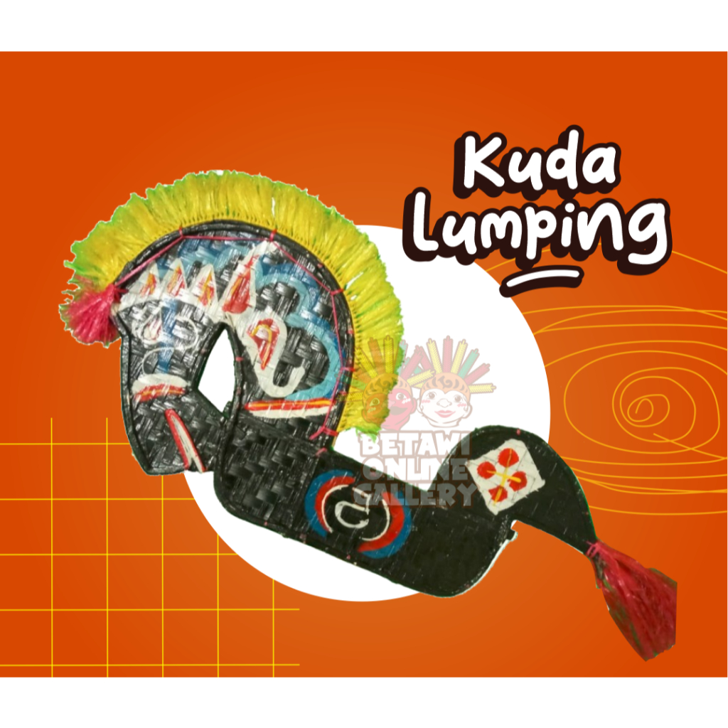 Mainan Anak Kuda Lumping Kayu + Cambuk Kuda Rotan - Mainan Jaranan Tradisional Daerah