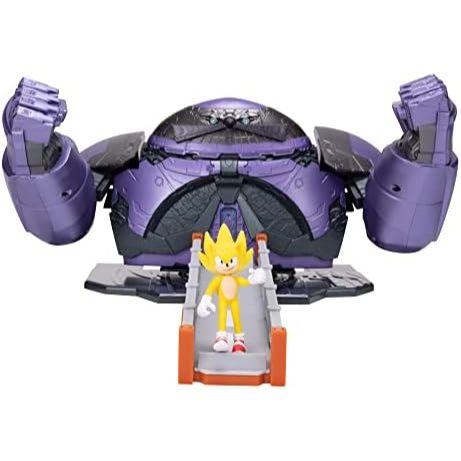 Sonic the Hedgehog 2 Movie Giant Eggman with Super Sonic 2.5" Action Figure Battle Playset