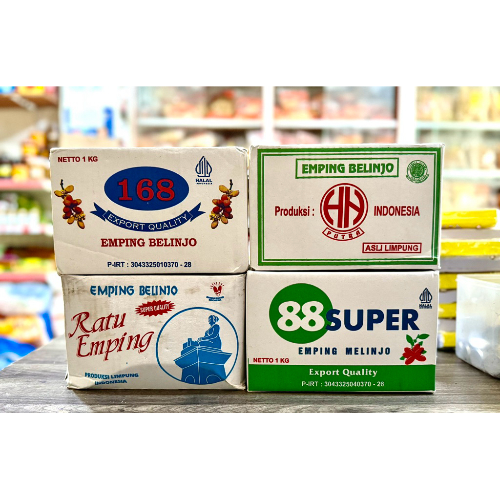 Emping Belinjo Kotak 1kg/ Melinjo/ Kemasan Kotak