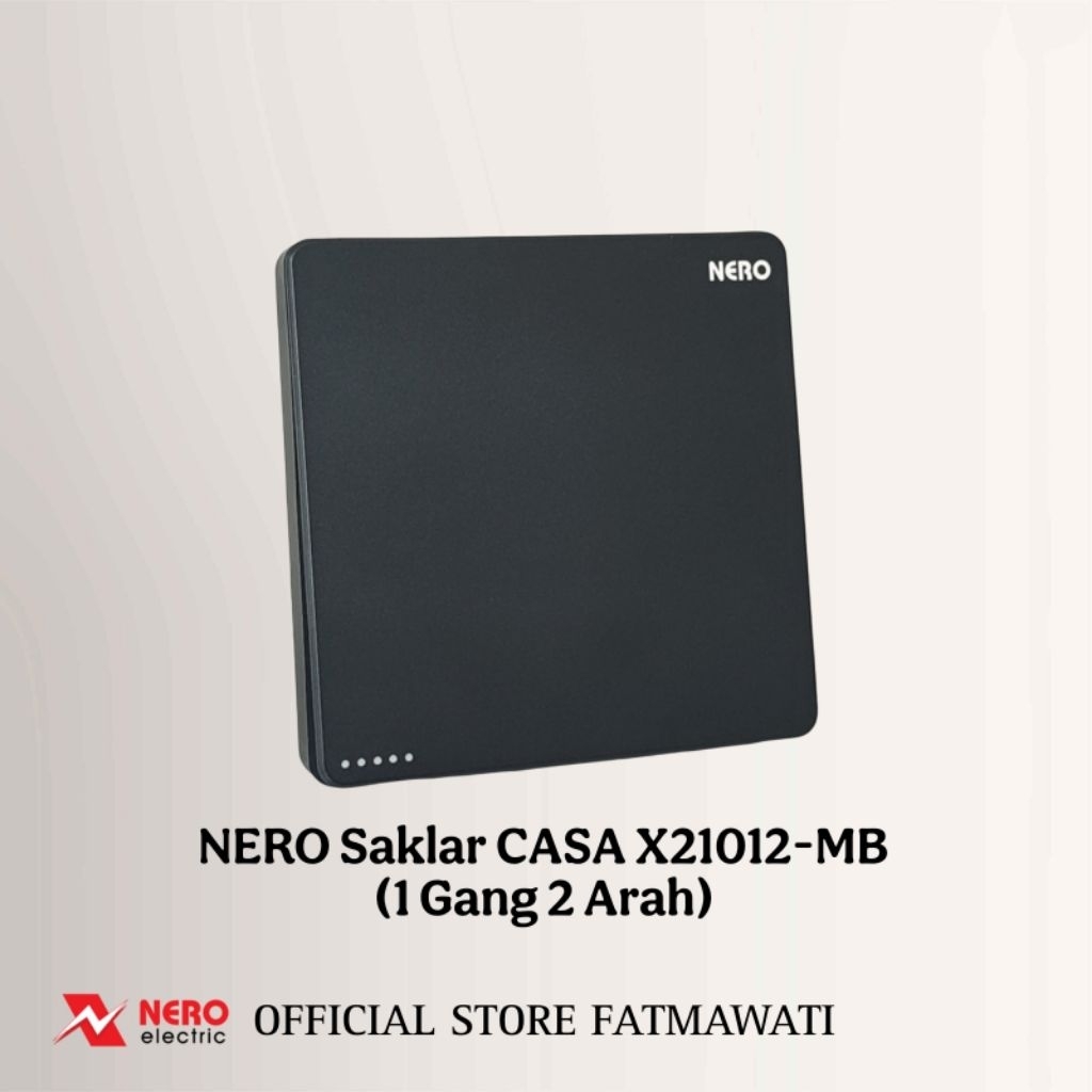 NERO Saklar CASA X21012-MATTE BLACK