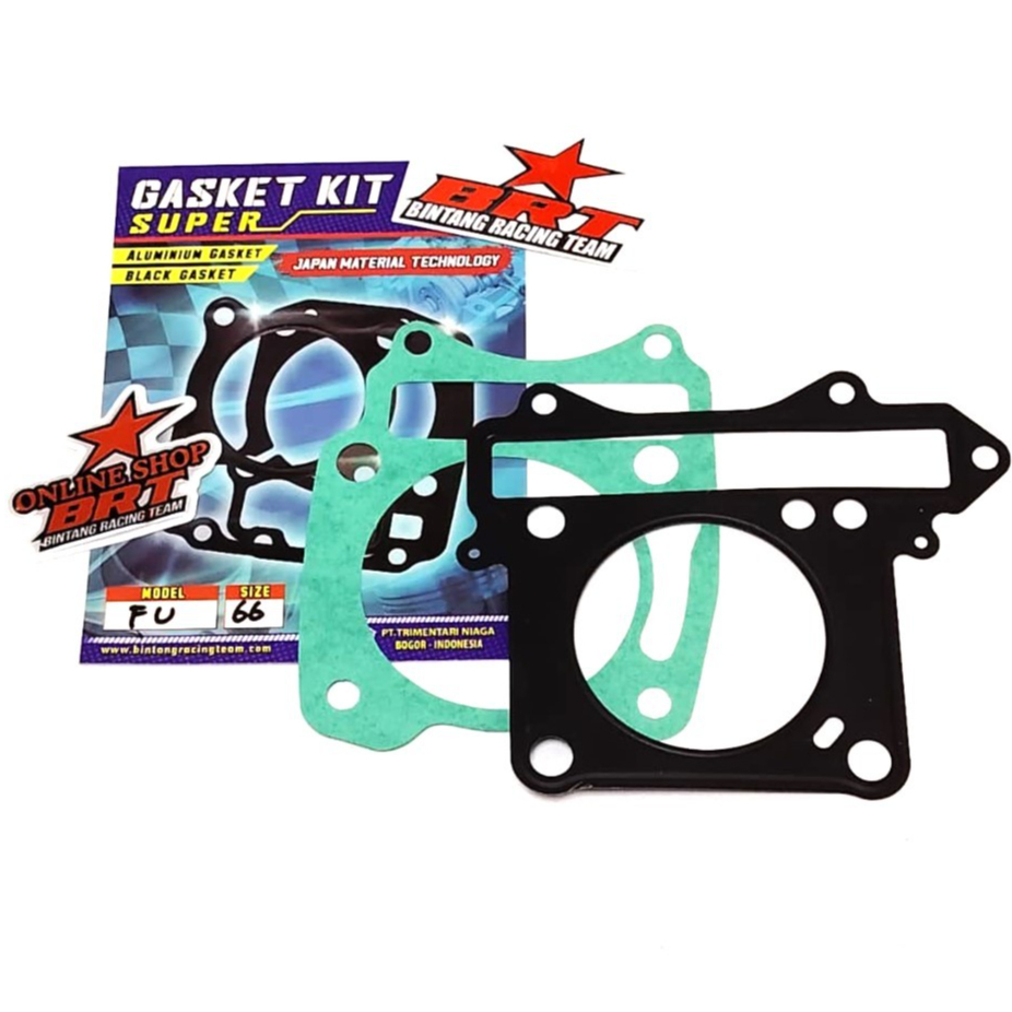 GASKET CERAMIC BRT PAKING BLOK & HEAD 66mm 66 mm SATRIA FU 150 Karbu Satria F 150 F150 FU Karburator